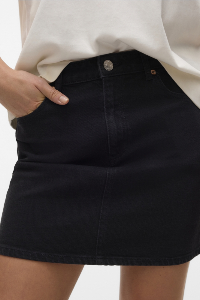 VMTESSA HR SHORT DNM SKIRT MIX GA N 10301536 BLACK DENIM